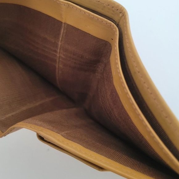 Celine Triomphe Macadam Vintage Canvas Leather Wallet Bifold Compact  (EUC) - Picture 7 of 12